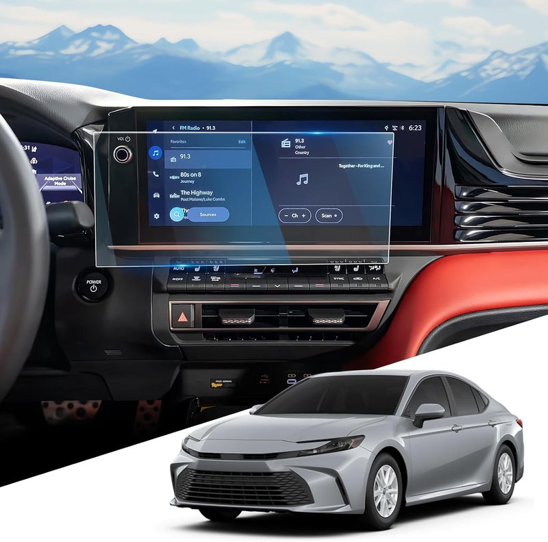 WEIPIN For Glossy Tempered Glass 2025 2026 Toyota Camry 12.3 Inch Touchscreen Screen Protector - Camry (XLE/XSE) Accessories - Image 1